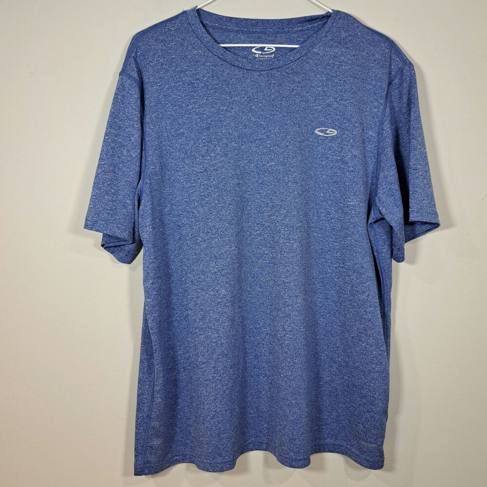 C9 Champion Men's Blue  Duo Dry Short Sleeve T-Shirt Large